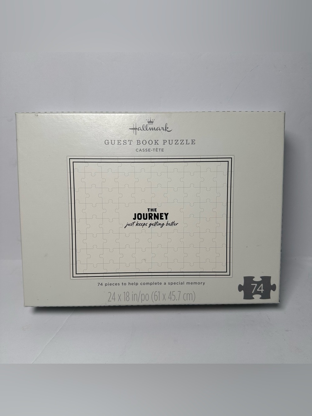 Personalized Blank White Guest Book Jigsaw Puzzle Pieces Graduation Party SEALED